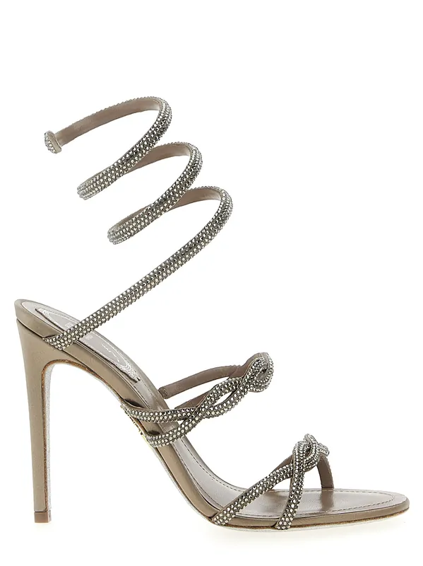 Braid Cleo Sandals Gray - René Caovilla