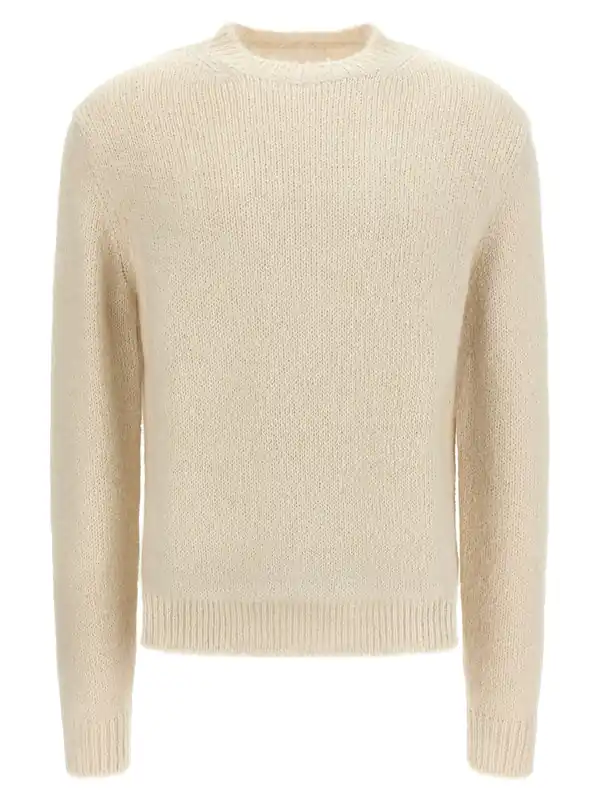 Alpaca Wool Sweater Sweaters And Cardigans White - Jil Sander