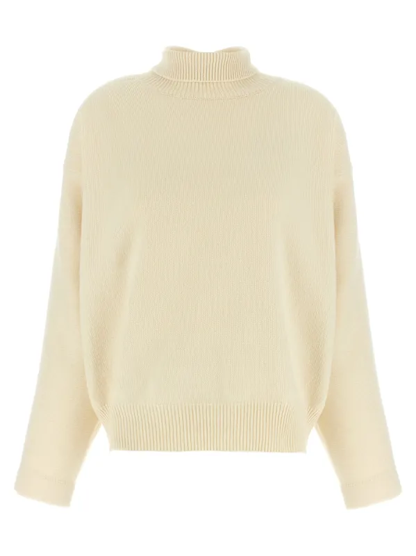 High Neck Sweater Sweaters And Cardigans White - Jil Sander