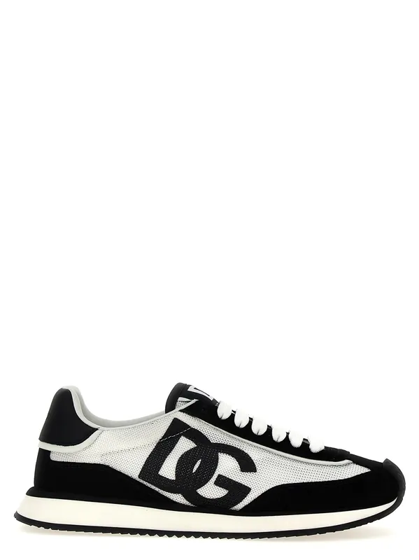 Dg Cushion Sneakers White/Black - Dolce & Gabbana