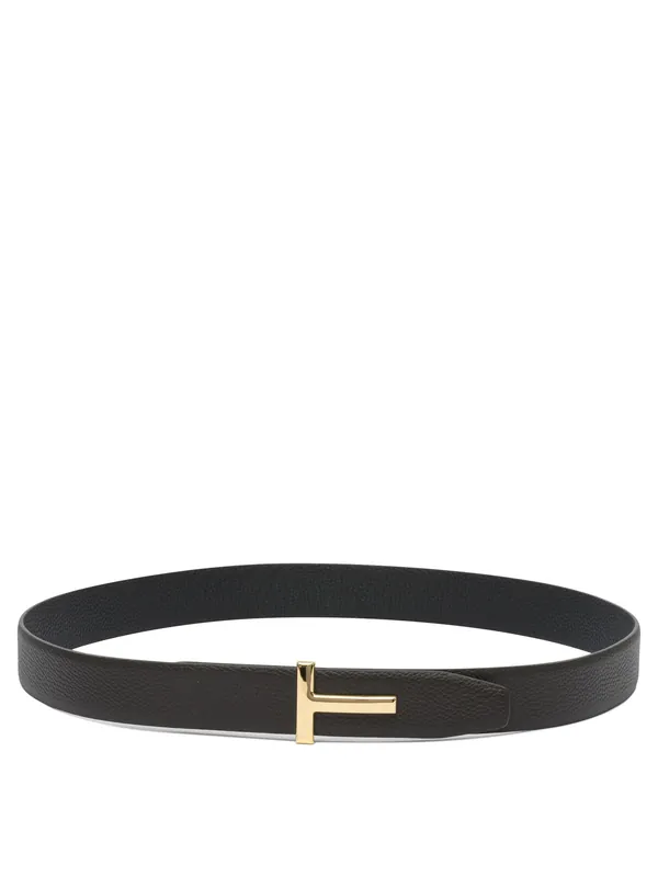 T Icon Belts Brown - Tom Ford