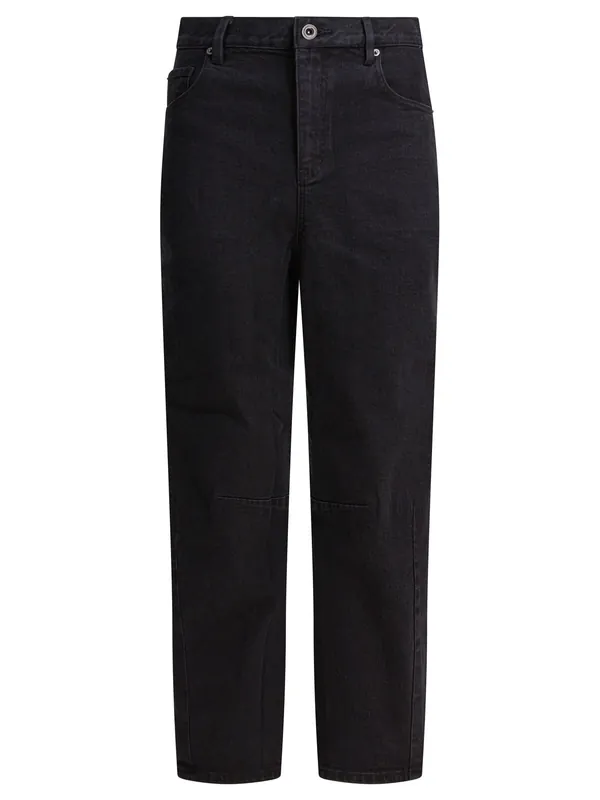 Wide Leg Jeans Black - Self-Portrait