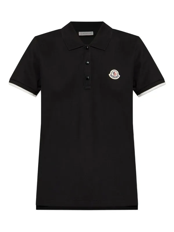 Logo Patch Cotton PiquÉ Polo Shirt - Moncler