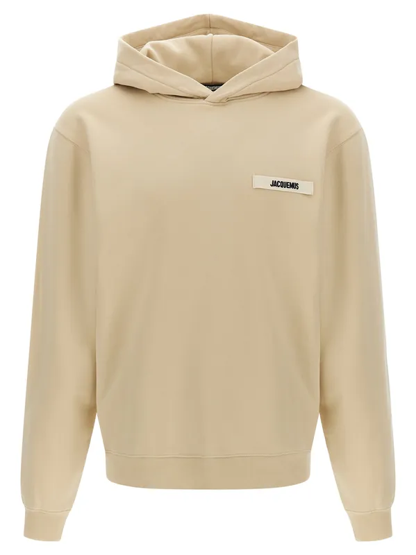 Le Hoodie Gros-Grain Sweatshirt Beige