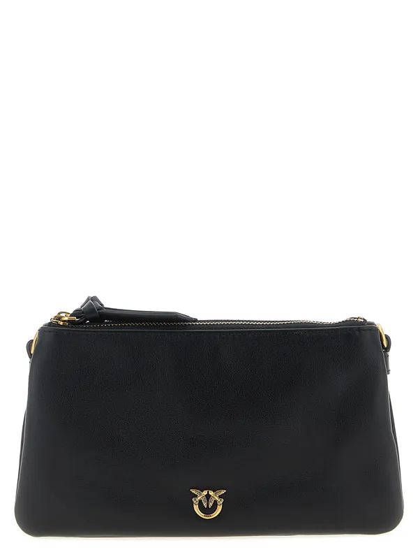 Mini Double Crossbody Bags Black - Pinko