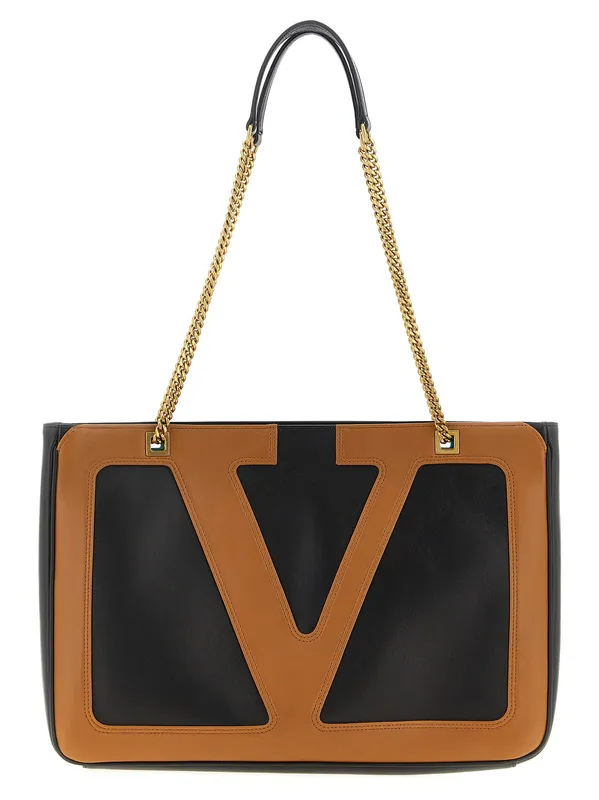 Viva Superstar Tote Bag Brown - Valentino Garavani