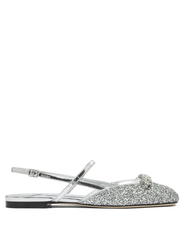 Belinda Ballerinas Silver - Jimmy Choo