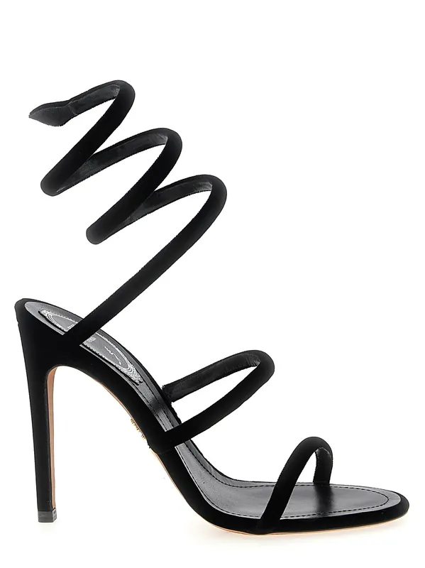Cleo Sandals Black - René Caovilla
