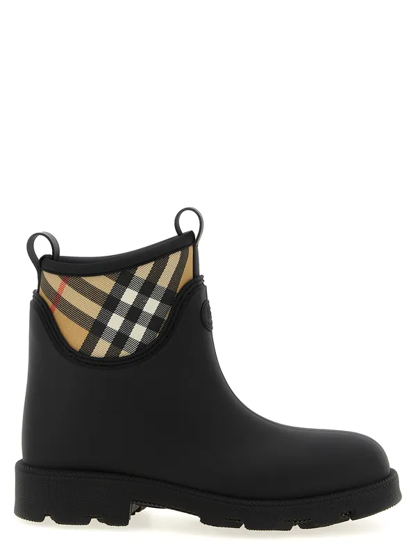 Marsh Stamp Boots And Ankle Boots Black - Burberry