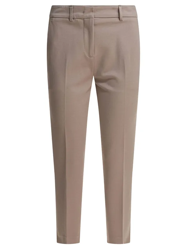 Viscose Pants Trousers Beige - Semper
