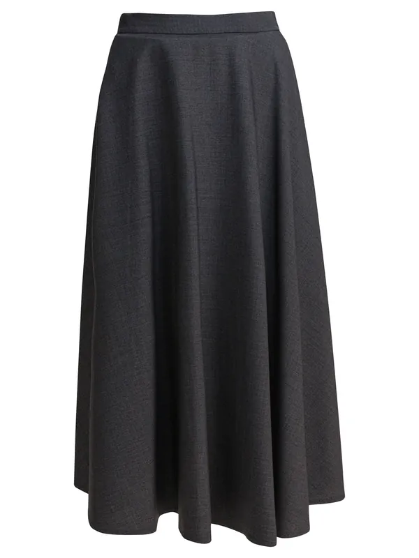 Flared Skirt Skirts Grey - Semper