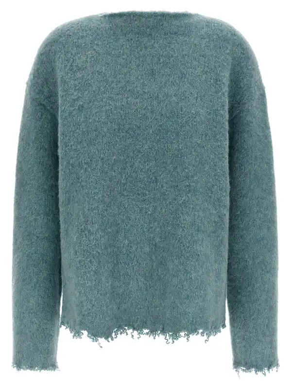 Fringed Sweater Sweaters And Cardigans Light Blue - Jil Sander