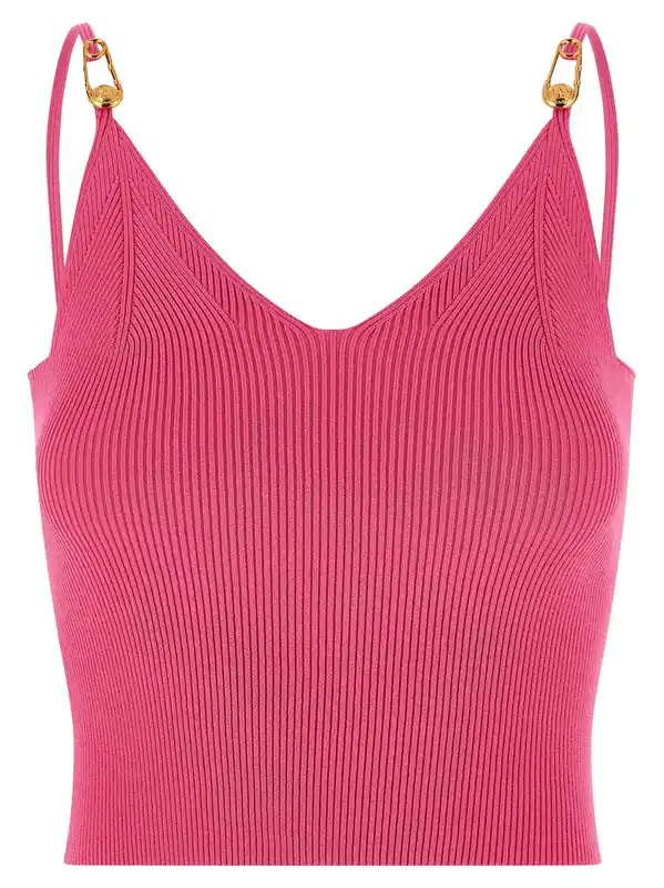 Safety Pin Tops Fuchsia - Versace