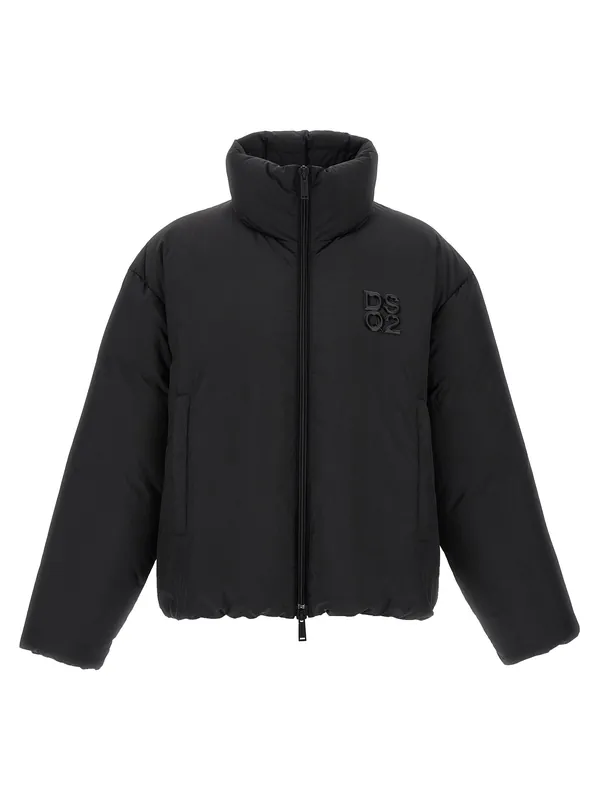 Ball Nylon Puffer Puffer Jackets Black - Dsquared2