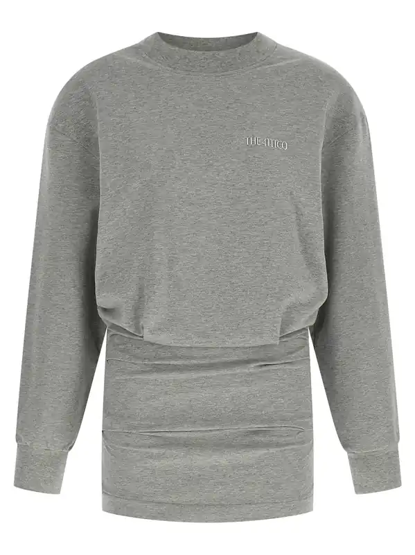 Draped Mini Dress Dresses Gray - The Attico
