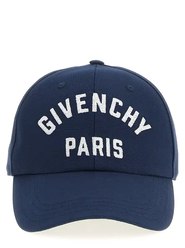 Logo Embroidery Cap Hats Blue - Givenchy