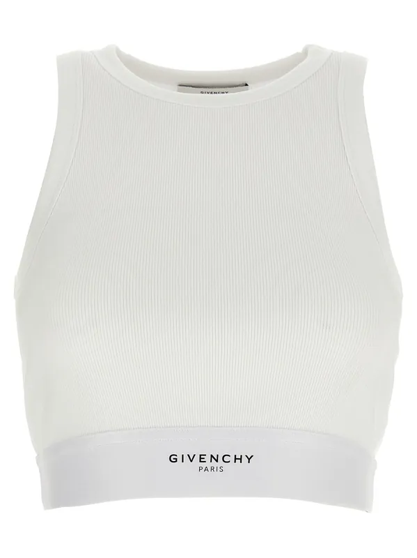 Crop Tank Top Tops White - Givenchy