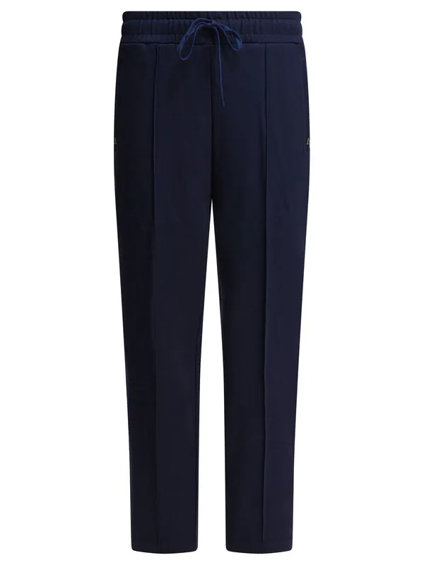 Pants With Elasticized Waist Trousers Blue - Altum