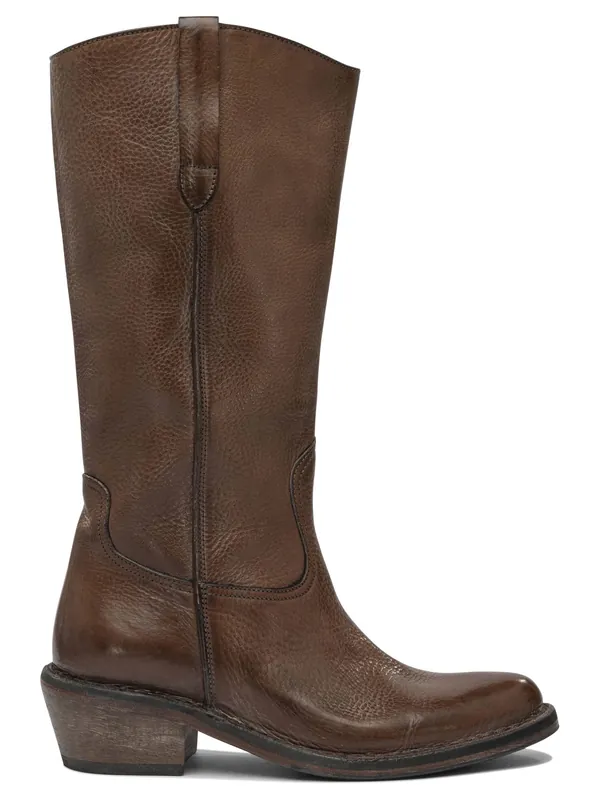 Dallas 50mm Boots And Ankle Boots Brown - Moma