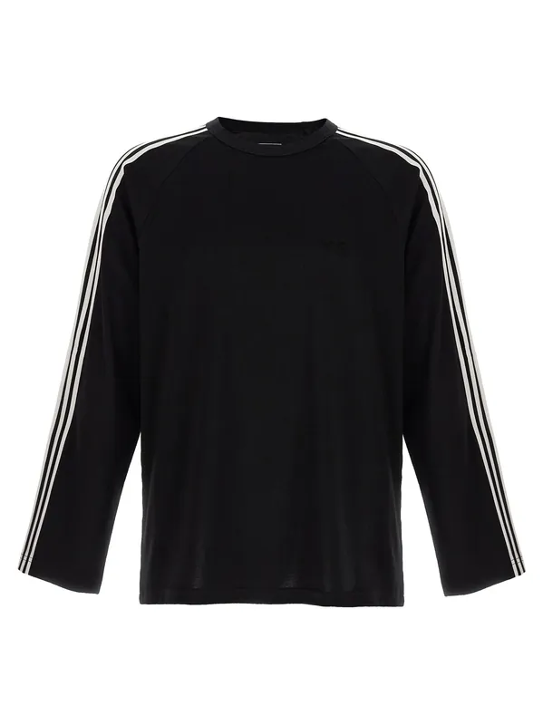 Y-3 Long Sleeve Tee 3-Stripes T-Shirt White/Black