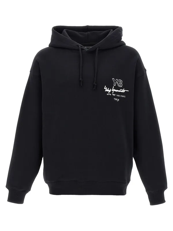 Y-3 Graphic Ft Sweatshirt Black