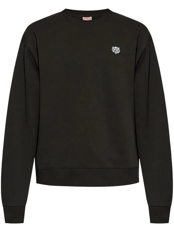 Cotton Sweatshirt With Logo Patch - Kenzo