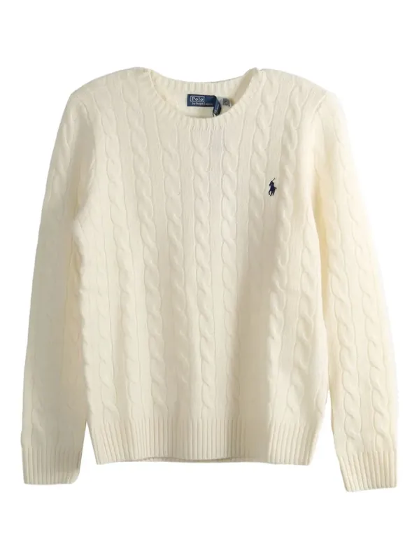 Cable Wool And Cashmere Crewneck Jumper - Polo Ralph Lauren