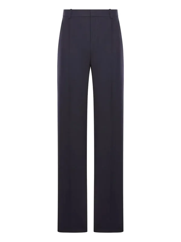 High-Waisted Tailored Pants In Wool ChinÉ