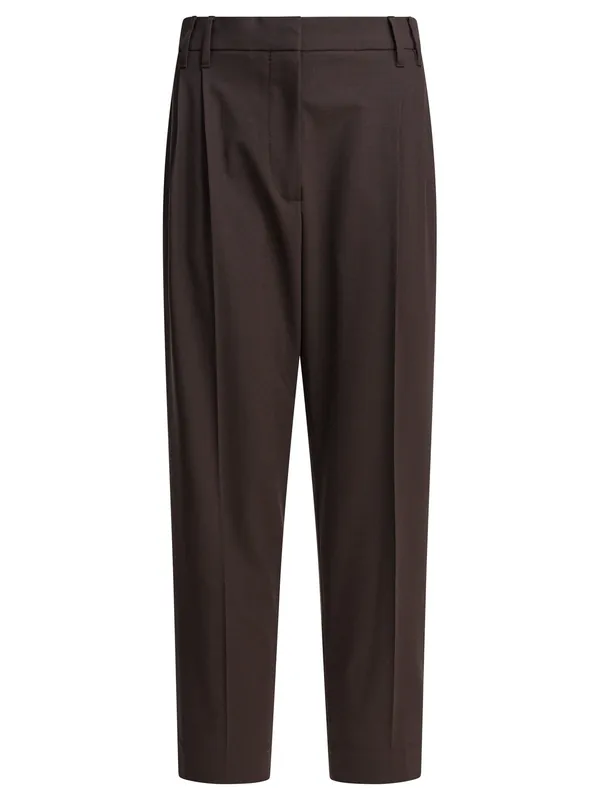 Slouchy Trousers Brown - Brunello Cucinelli