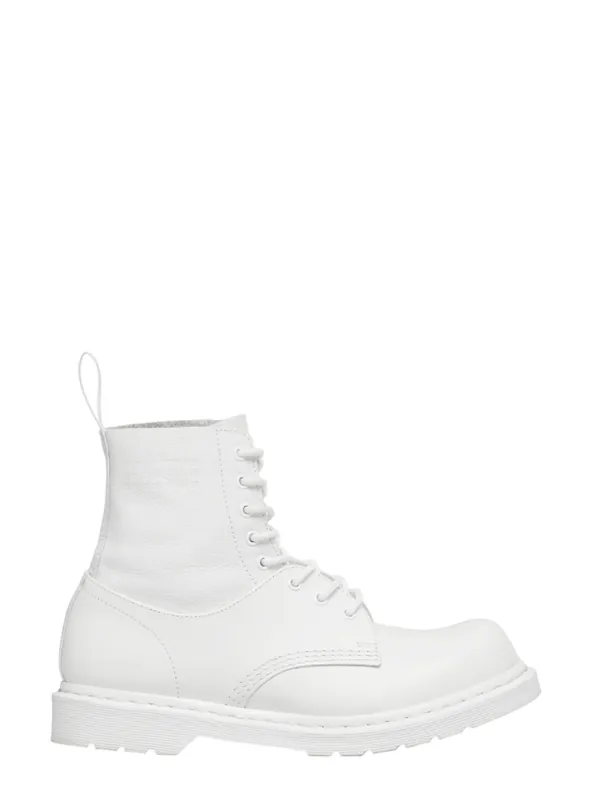 Mm6 X Dr. Martens Leather Motorcycle Boots