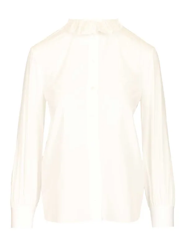 Cotton Poplin Shirt Shirts White - Saint Laurent