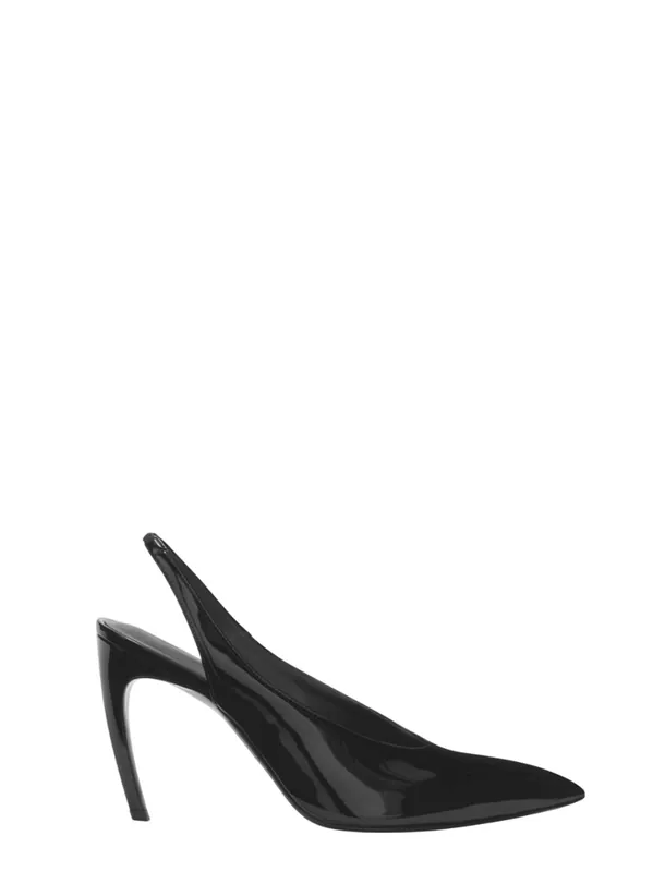 Black "Viper" Slingback - The Attico