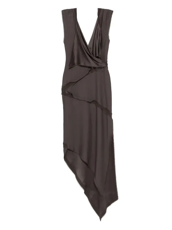 Midi Dress With Twisted Detail - The Attico