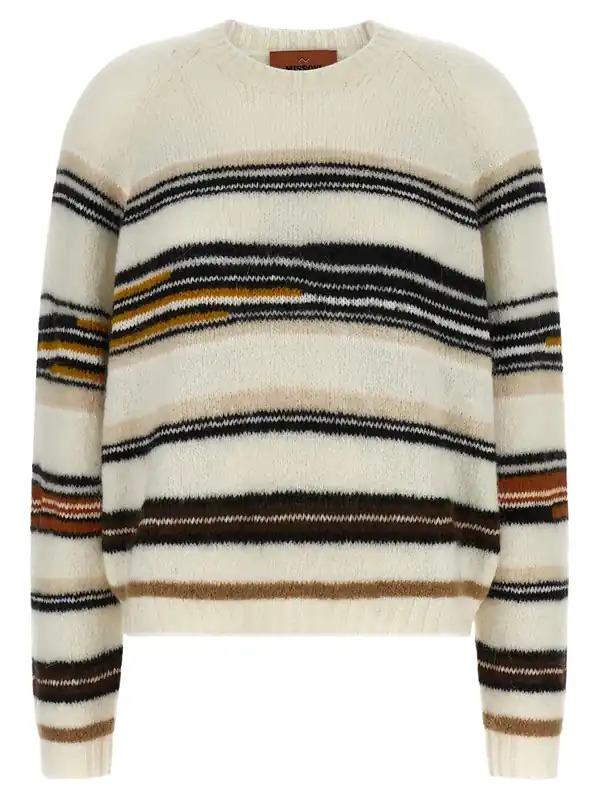 Stripes Intarsia Sweater Sweaters And Cardigans White - Missoni