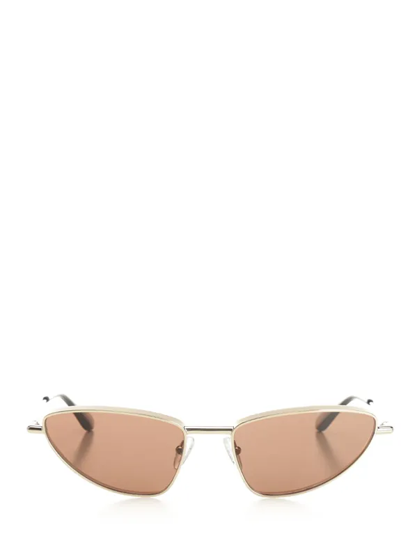 Cat-Eye Metal T-Bar Glasses Gold