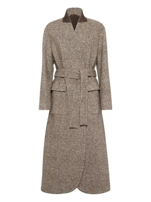 Belted Coat - Brunello Cucinelli