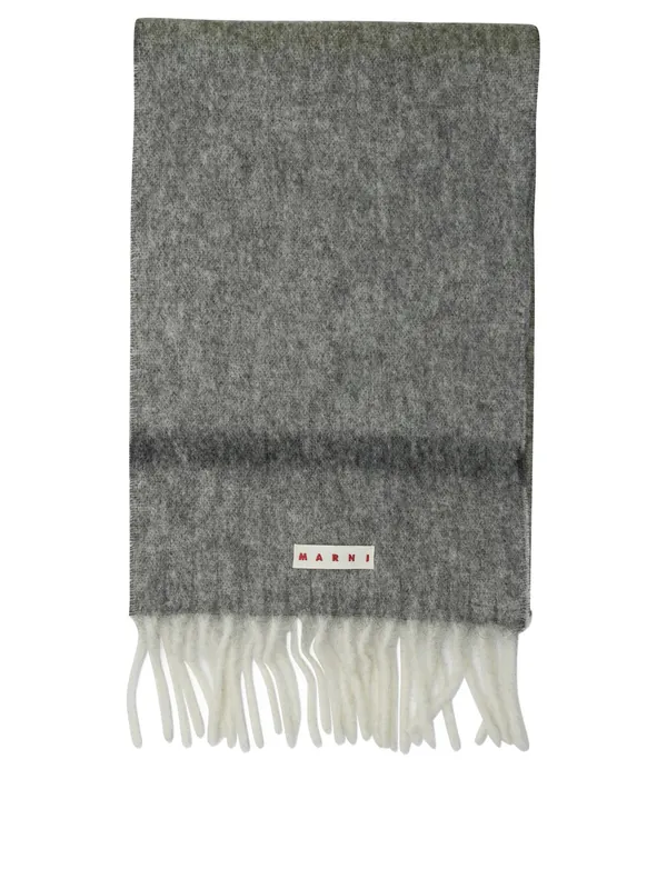 Mohair And Alpaca Scarf Sciarpe & Foulard Grey - Marni