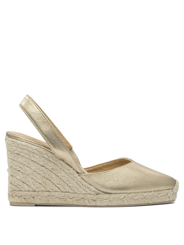Carissa 90mm Espadrilles Gold - Castañer