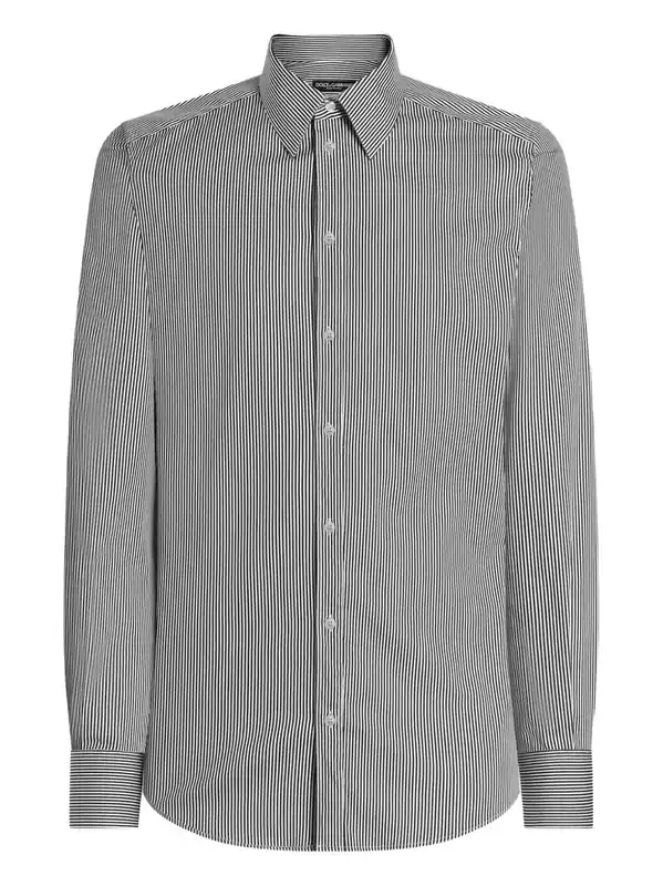 Striped Cotton Shirt - Dolce & Gabbana