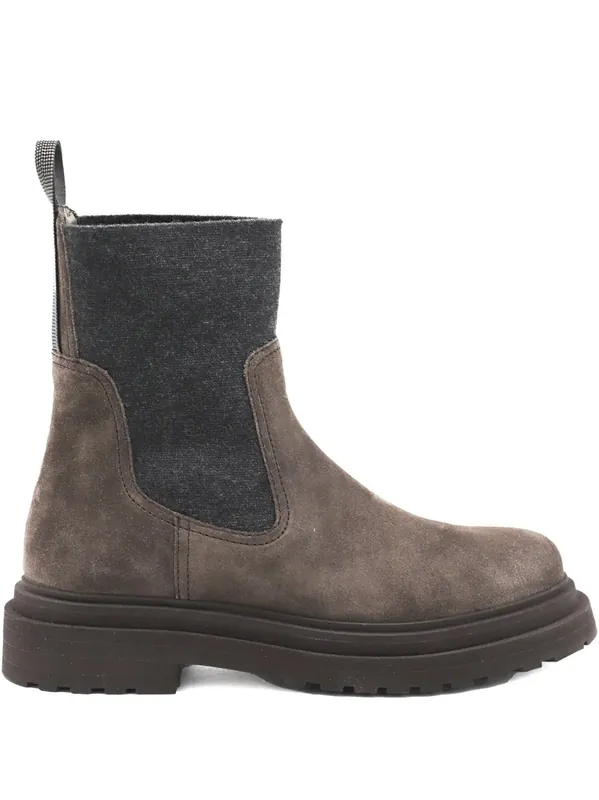 Suede Chelsea Boots - Brunello Cucinelli