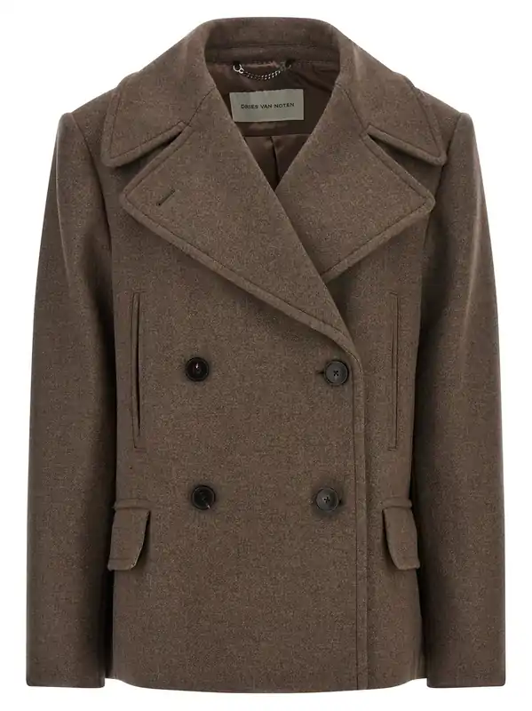 Vafel Coats And Trench Coats Brown - Dries Van Noten