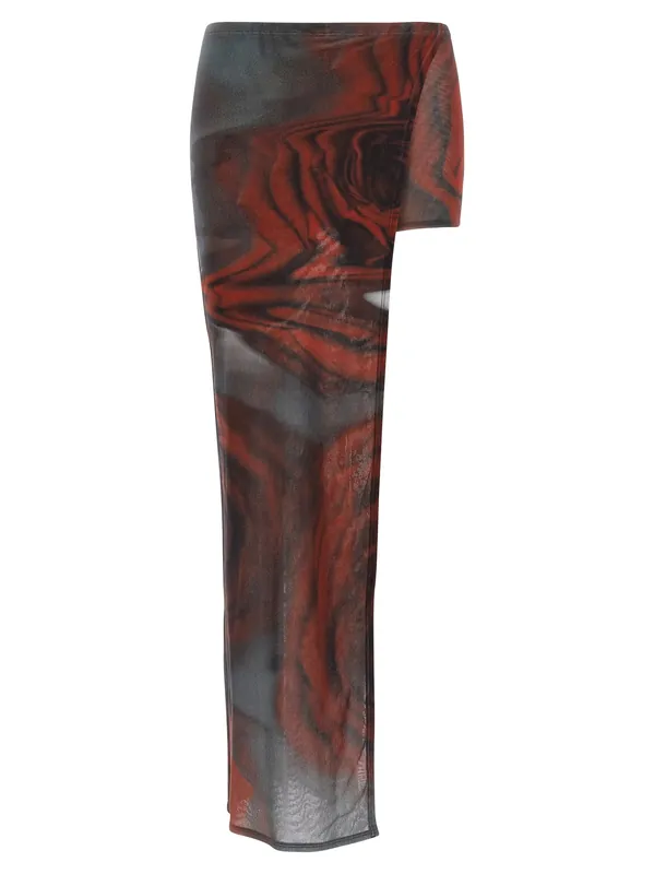 The Red Blurry Roses Bermuda And Short Multicolor - Jean Paul Gaultier