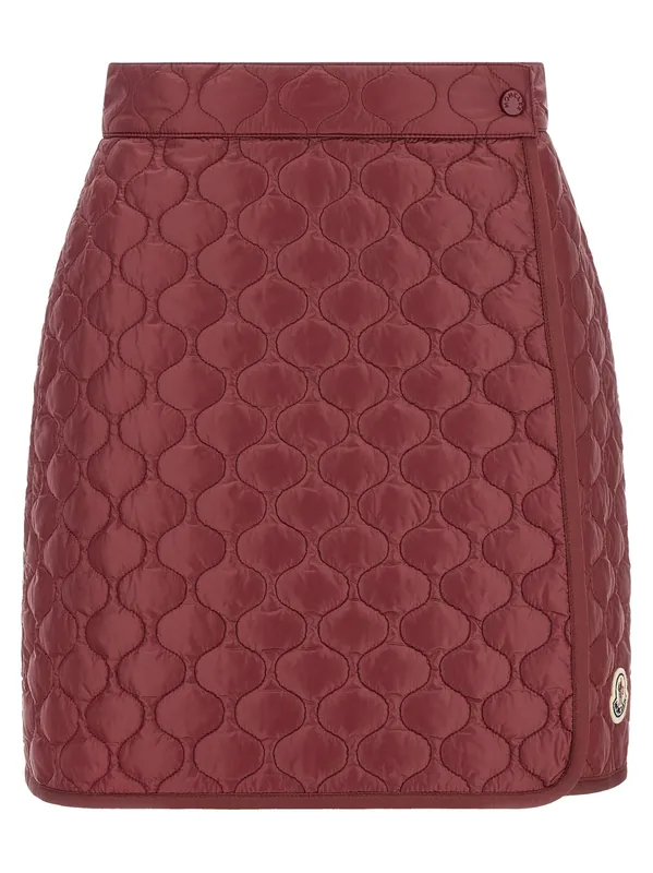 Square Quilting Skirt Skirts Bordeaux - Moncler