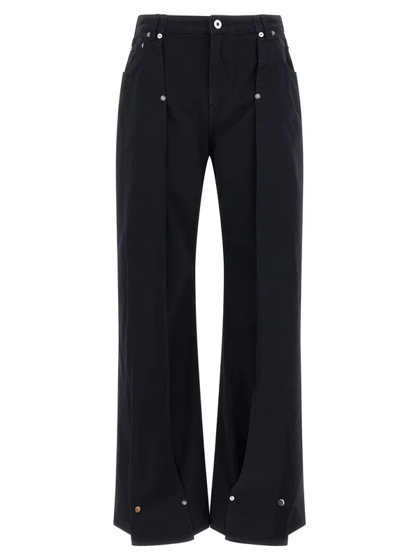 The Snap-Button Denim Jeans Blue