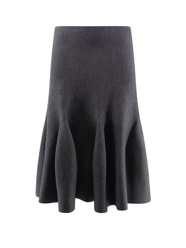 Virgin Wool Blend Skirt - Alaïa