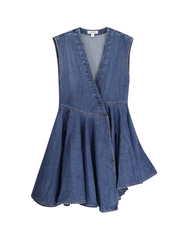 Wrap Denim Dress - Alaïa