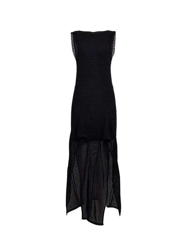 Ladder Cotton Blend Dress - Alaïa
