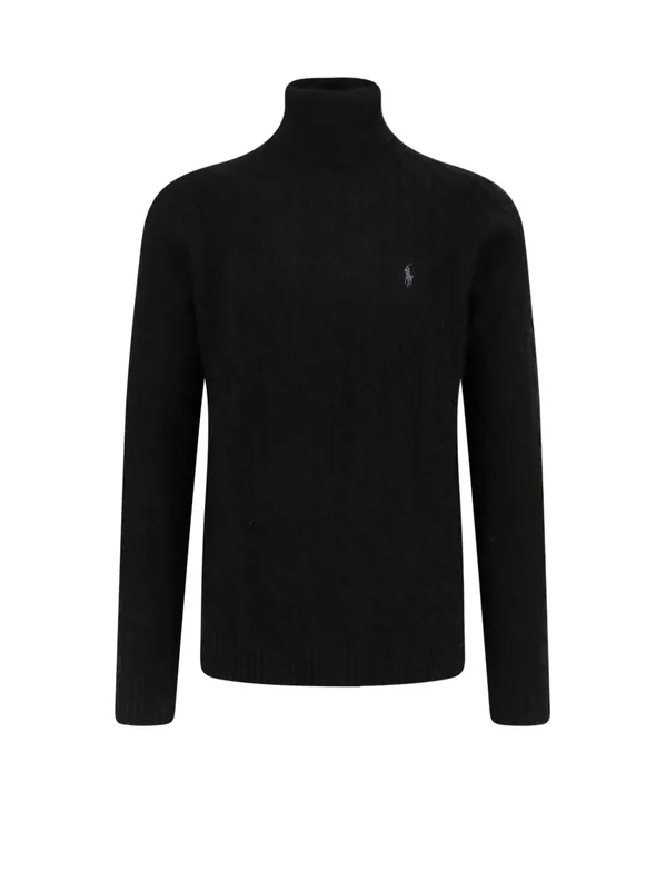 Wool And Cashmere Sweater With Frontal Logo - Polo Ralph Lauren