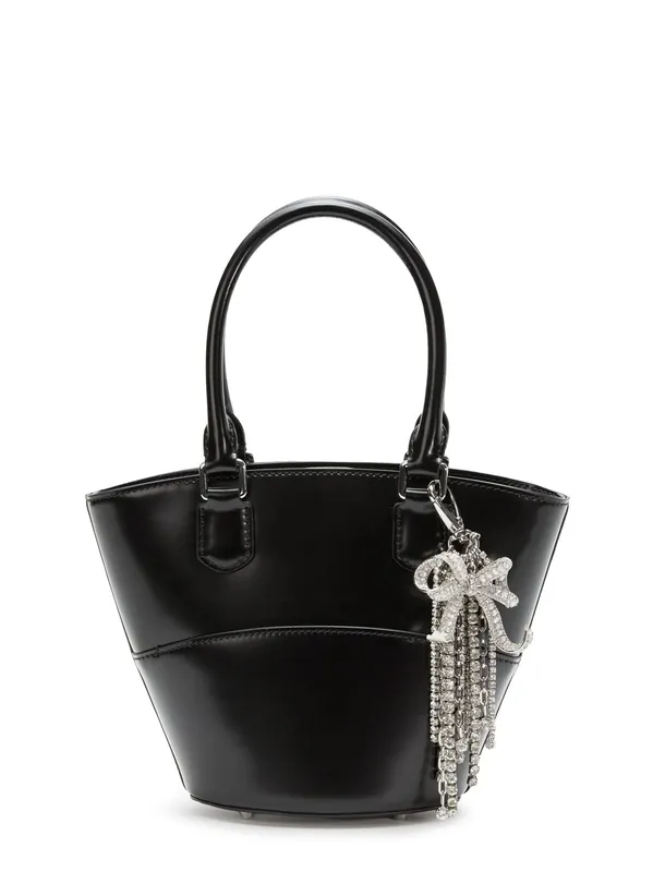 Leather Shoulder Bag With Charms - Self-Portrait