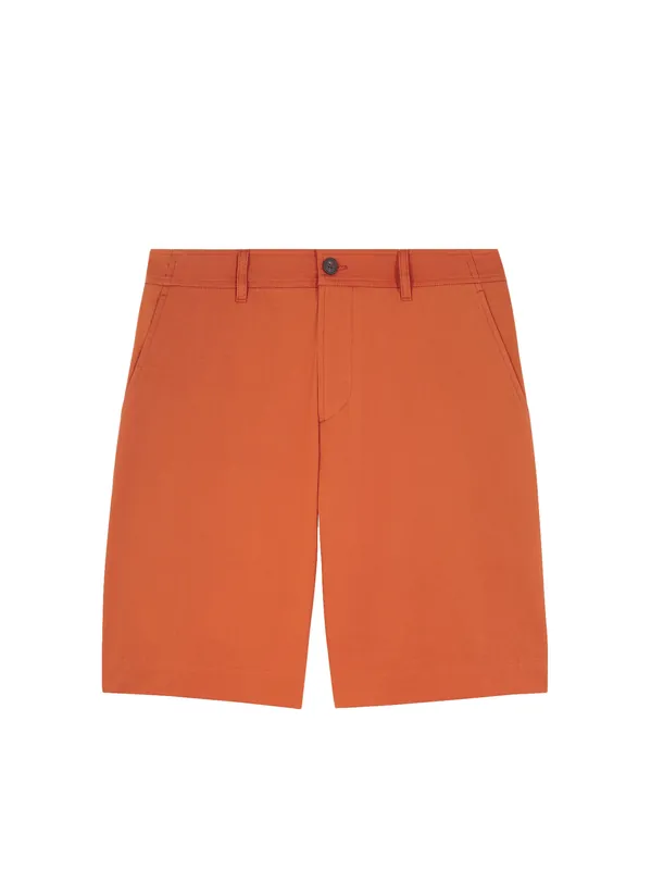 Cotton Bermuda Shorts With Back Logoed Label - Maison Kitsuné